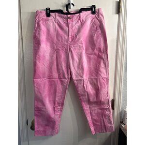 Gap Womens Straight Khaki Pants Size 16 Pink